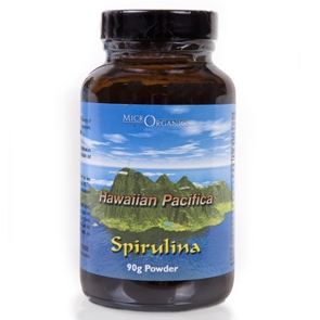 Hawaiian Spirulina Pacifica Powder-Glass